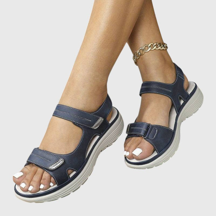 Evanya™ | Leren Sandalen