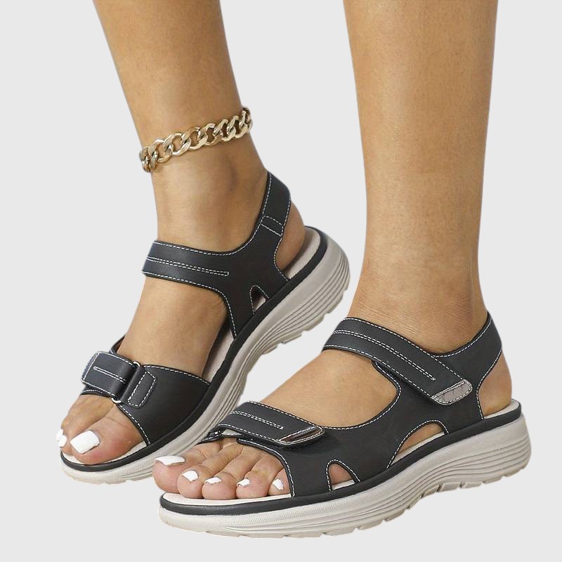Evanya™ | Leren Sandalen