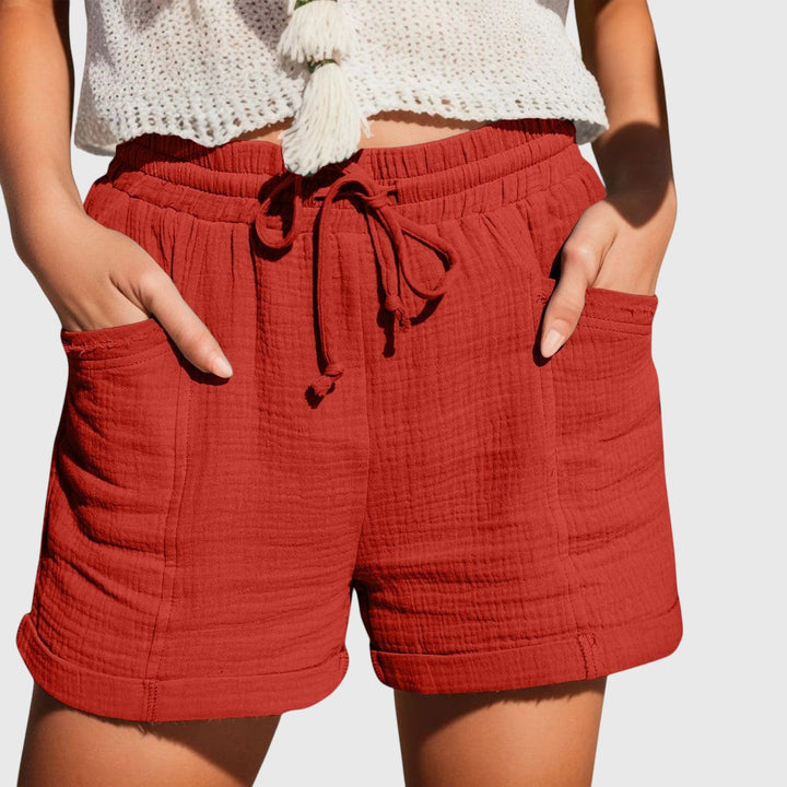 Evanya™ | Linnen Katoenen Shorts