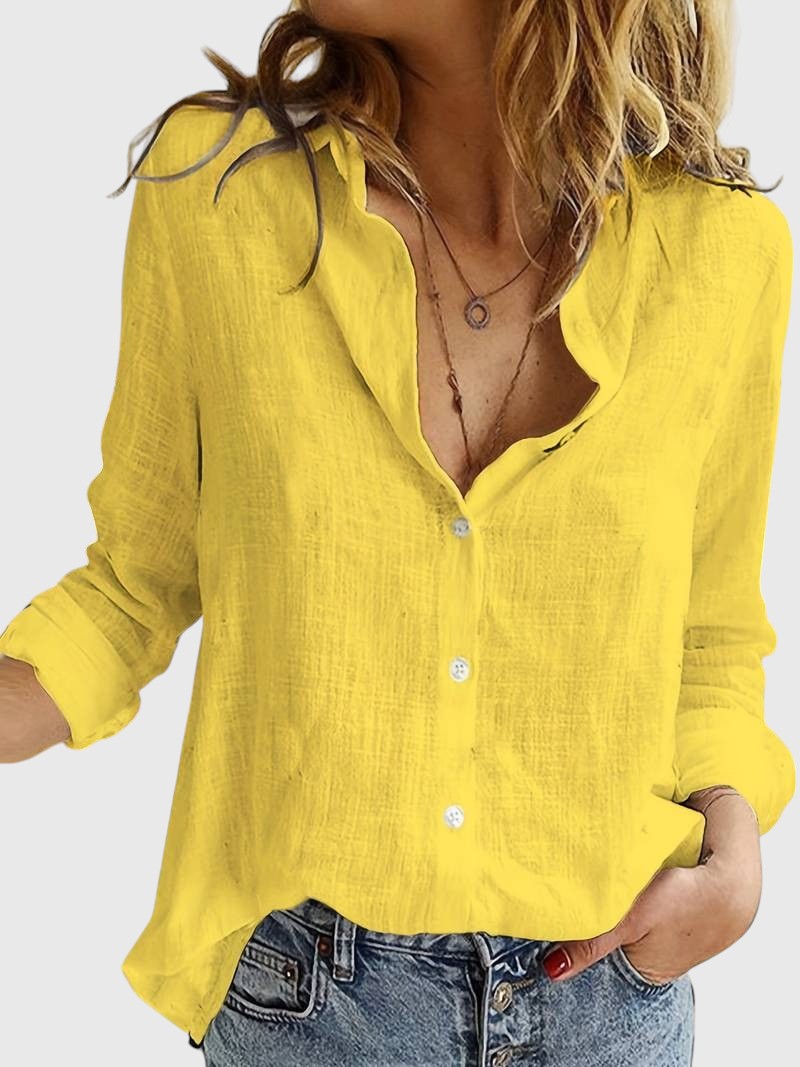 Evanya™ | Casual Linen Shirt