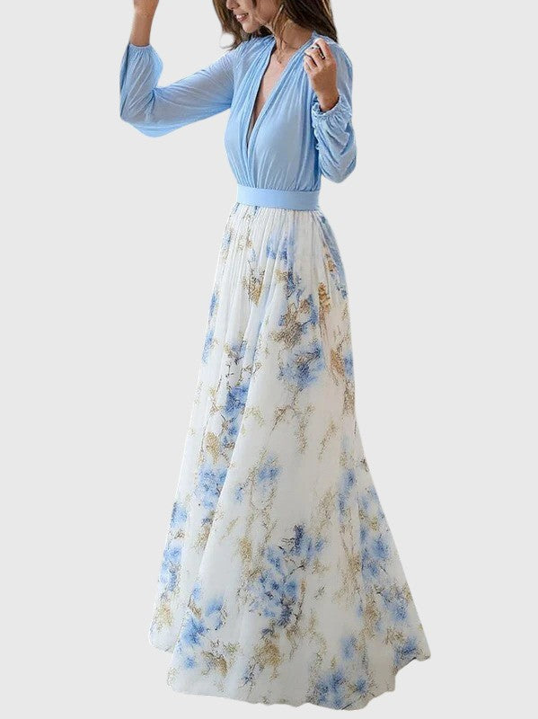 Evanya™ | Maxi Jurk met Diepe V-Hals