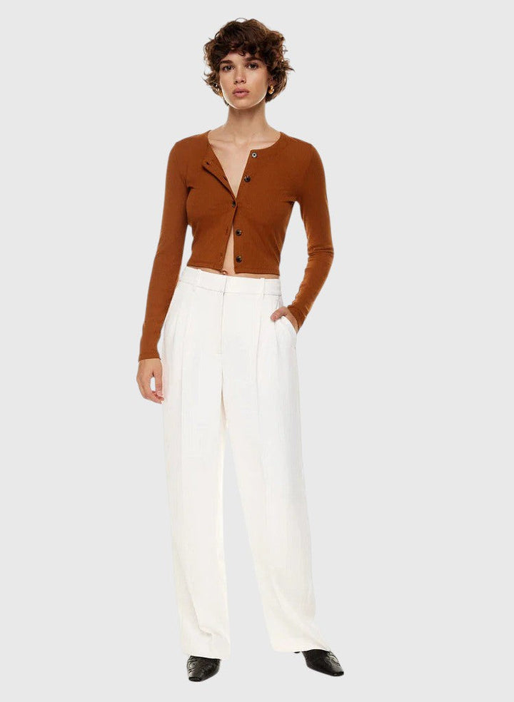 Evanya™ | Hoge Taille Pantelon met Wijde Pijpen