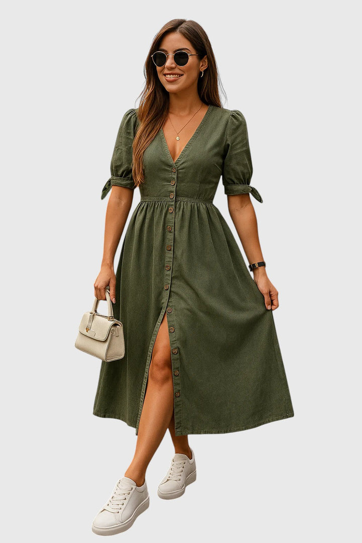 Evanya™ | Denimjurk Glanzend