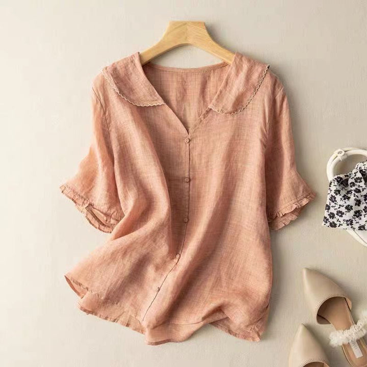 Evanya™ | Adele Linen Blouse