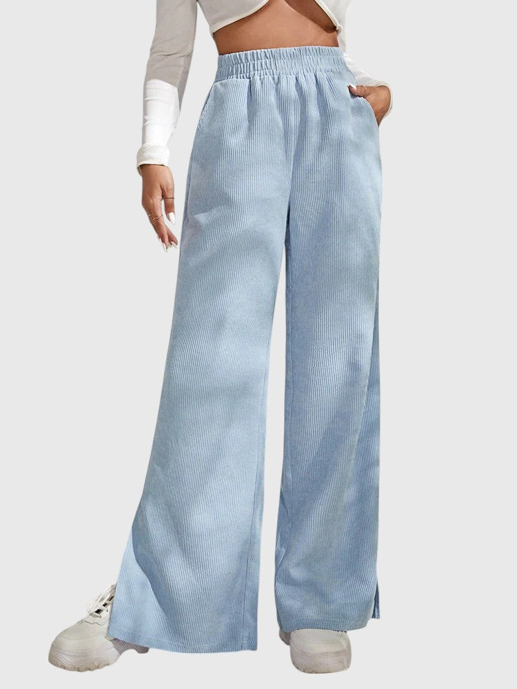 Evanya™ | Wijde Corduroy Broek