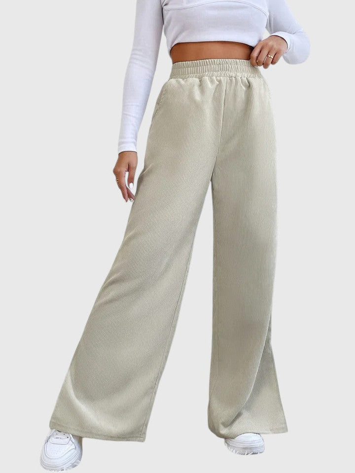 Evanya™ | Wijde Corduroy Broek