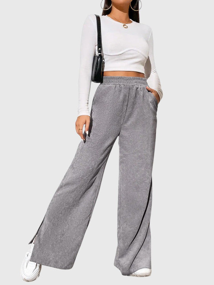 Evanya™ | Wijde Corduroy Broek