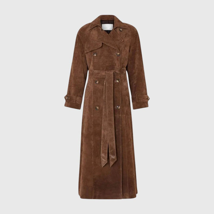 Evanya™ | Suède Trenchcoat