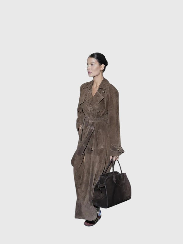 Evanya™ | Suède Trenchcoat