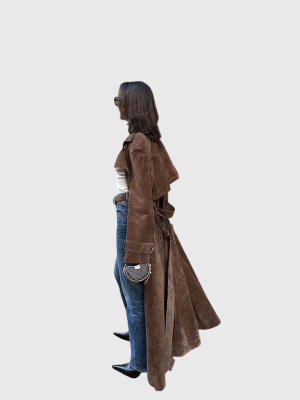 Evanya™ | Suède Trenchcoat