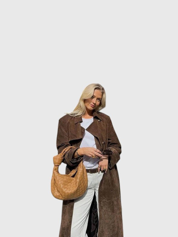 Evanya™ | Suède Trenchcoat