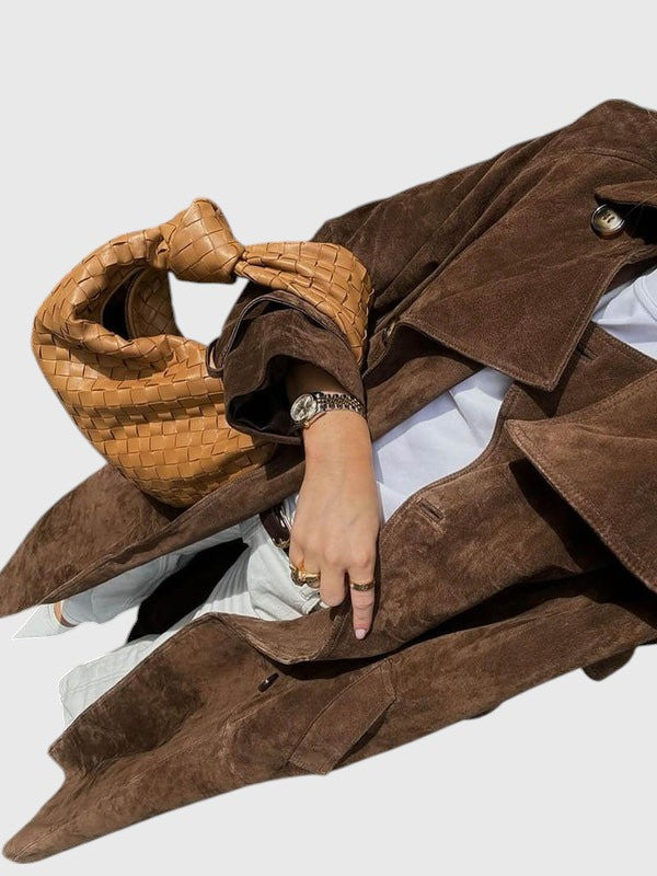Evanya™ | Suède Trenchcoat