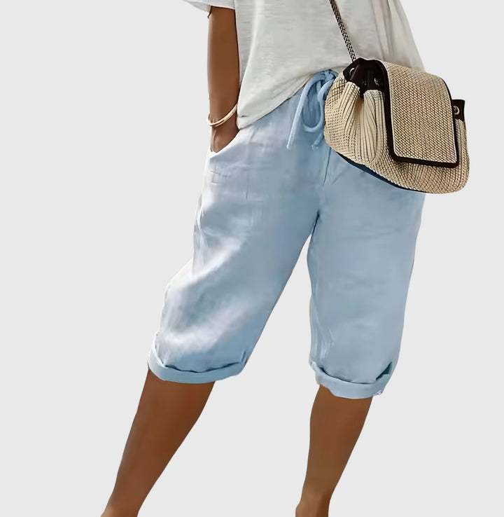 Evanya™ | Korte Linnen Broek