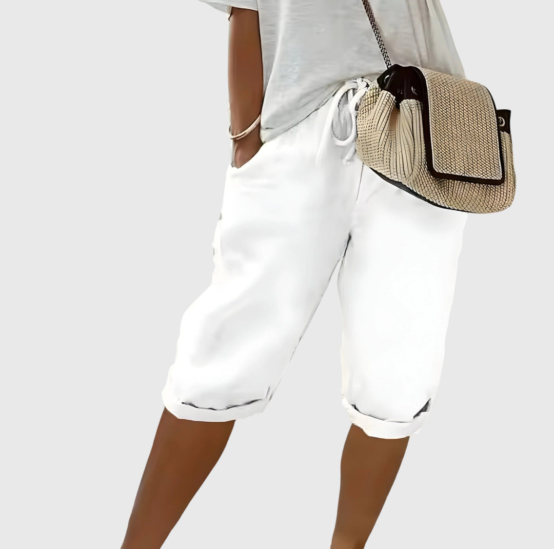 Evanya™ | Korte Linnen Broek