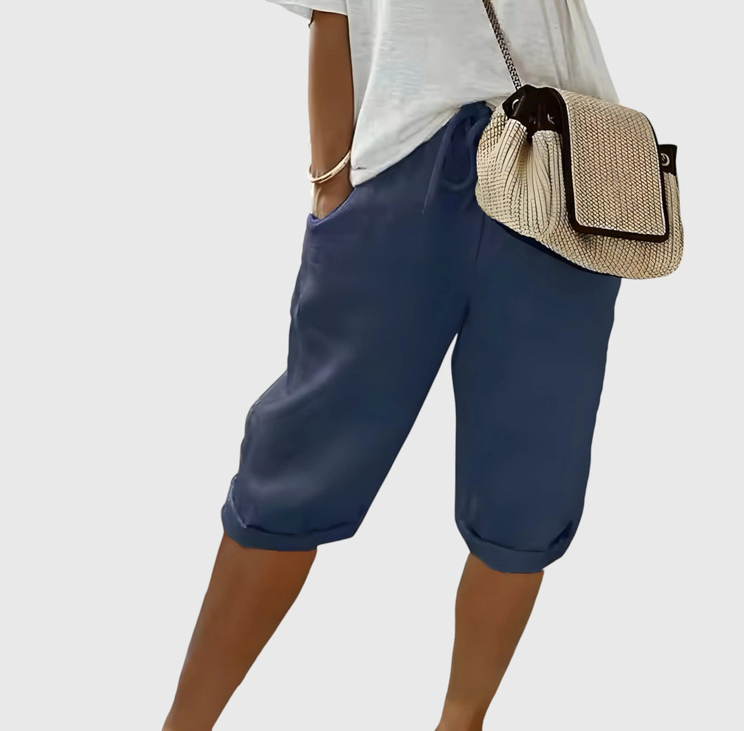 Evanya™ | Korte Linnen Broek