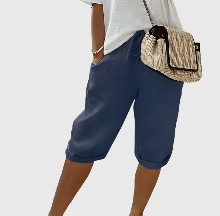 Evanya™ | Korte Linnen Broek