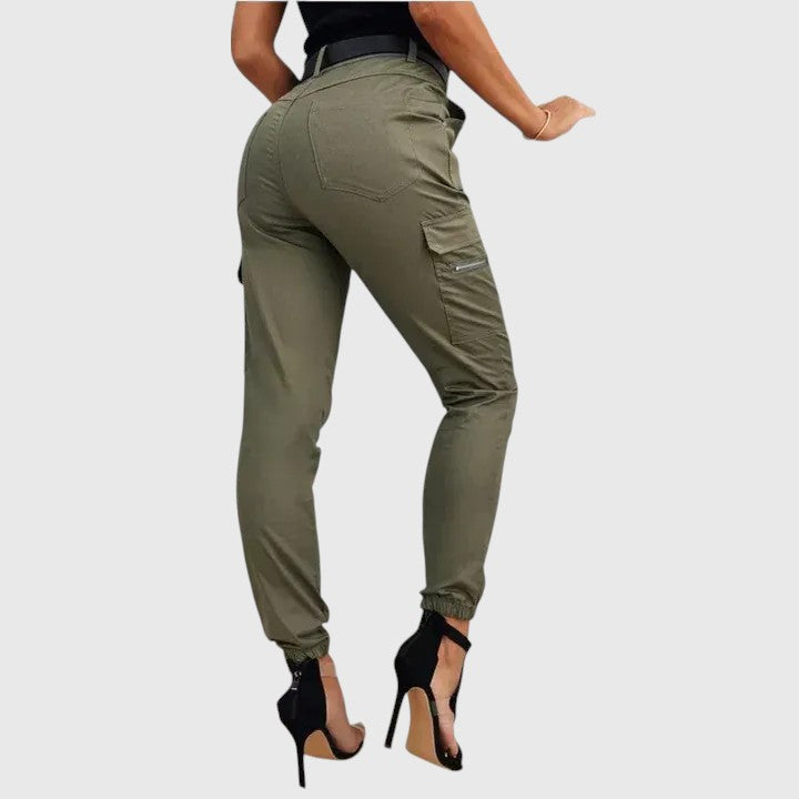 Evanya™ | Cargo Jeans - Chique Grijze Broek