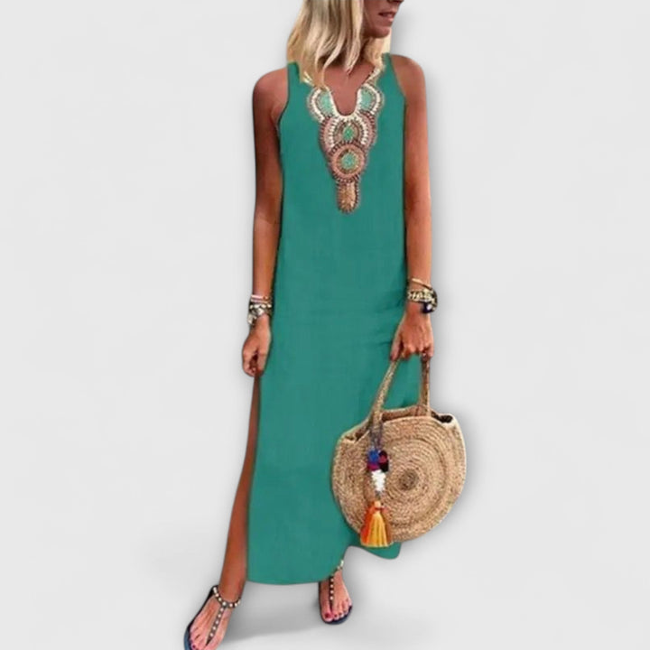 Evanya™ | Lange Linnen Jurken