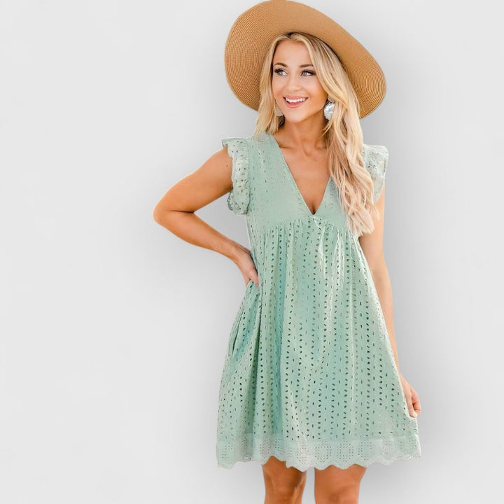 Evanya™ | Zomerjurk met kantdetails