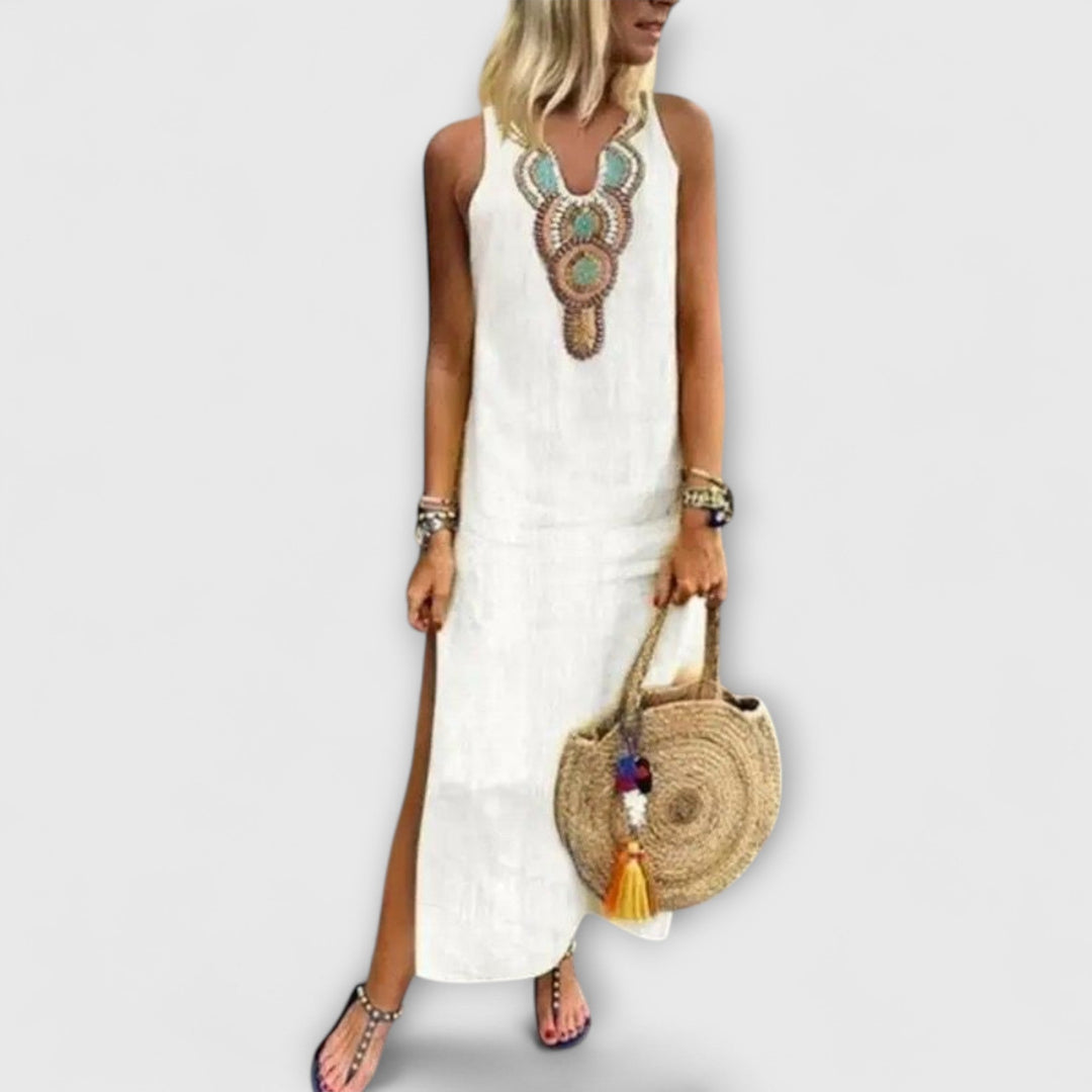 Evanya™ | Lange Linnen Jurken