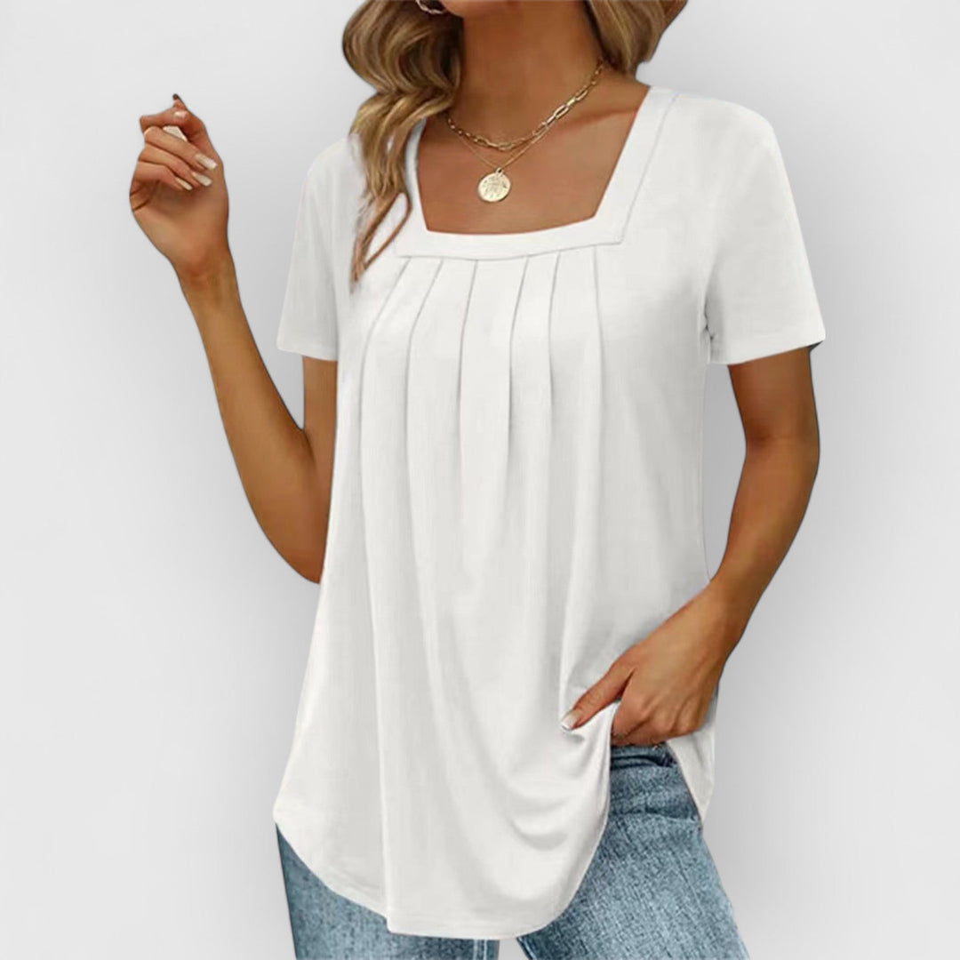 Evanya™ | Elegante Effen T-Shirt