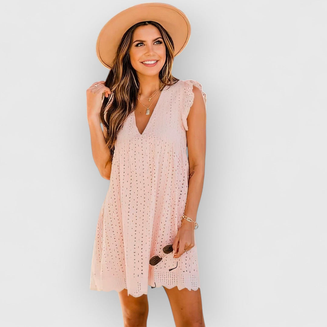 Evanya™ | Zomerjurk met kantdetails