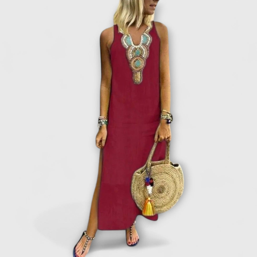 Evanya™ | Lange Linnen Jurken