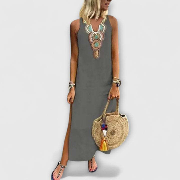 Evanya™ | Lange Linnen Jurken