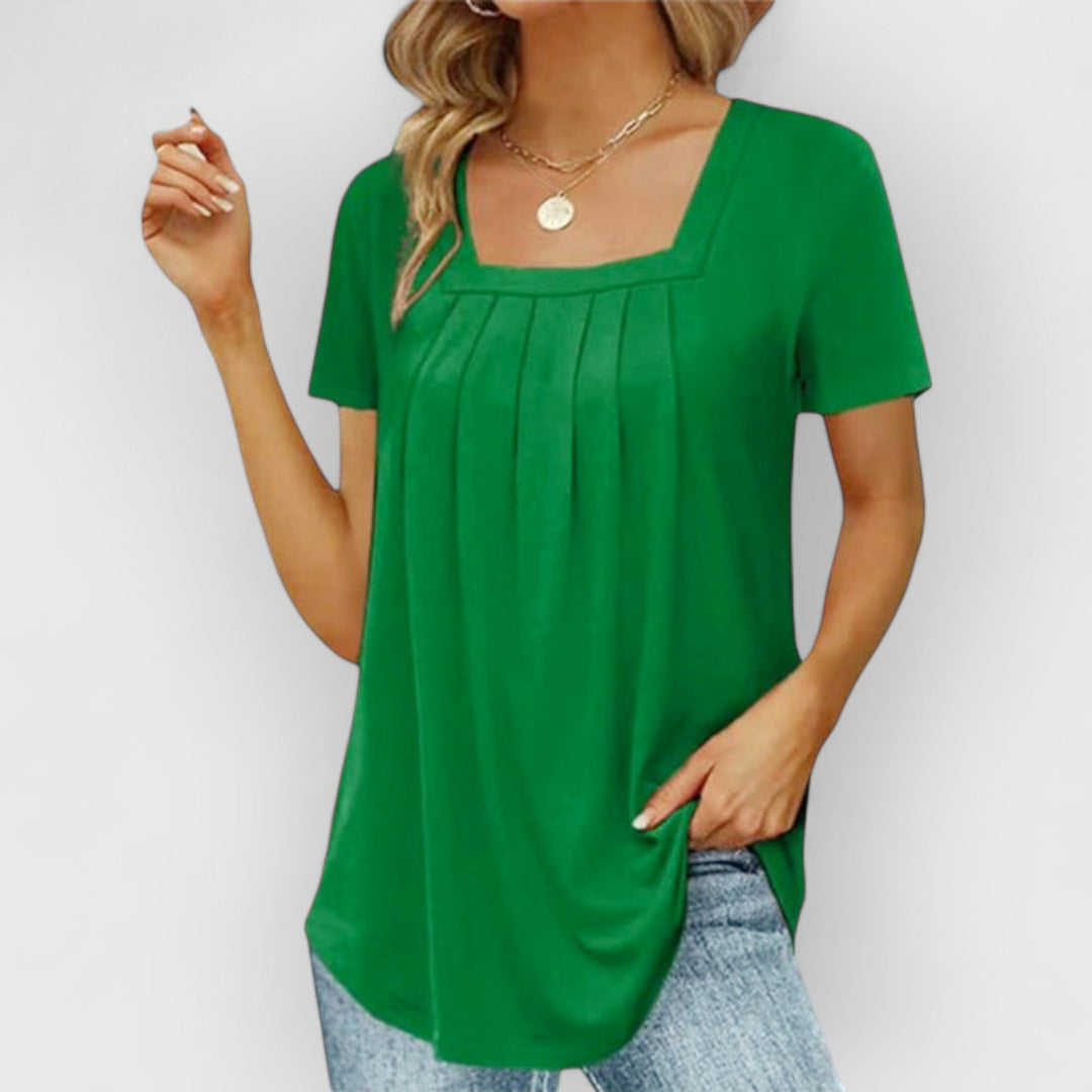 Evanya™ | Elegante Effen T-Shirt