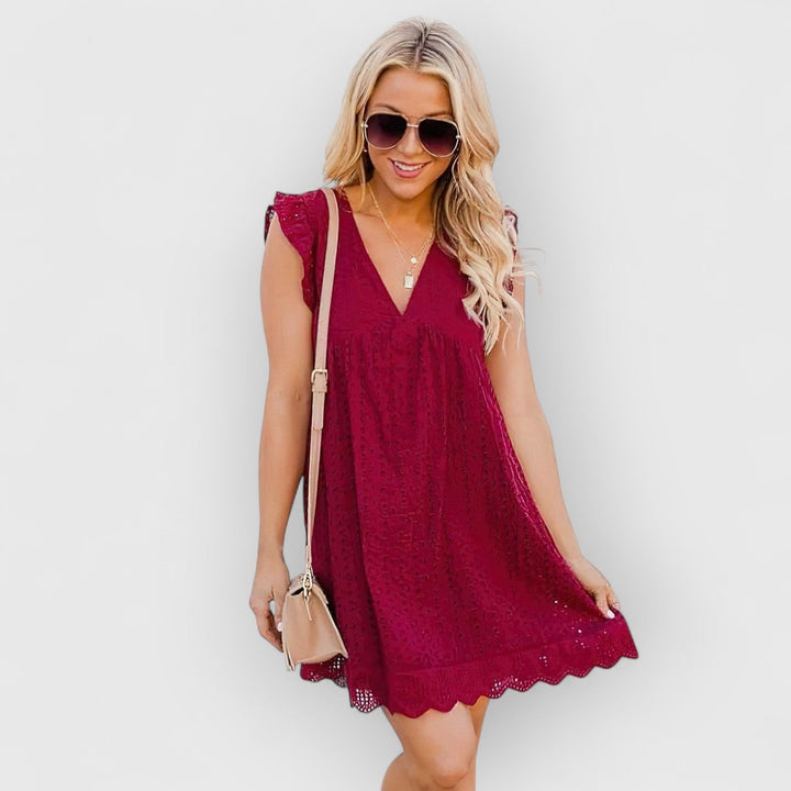 Evanya™ | Zomerjurk met kantdetails