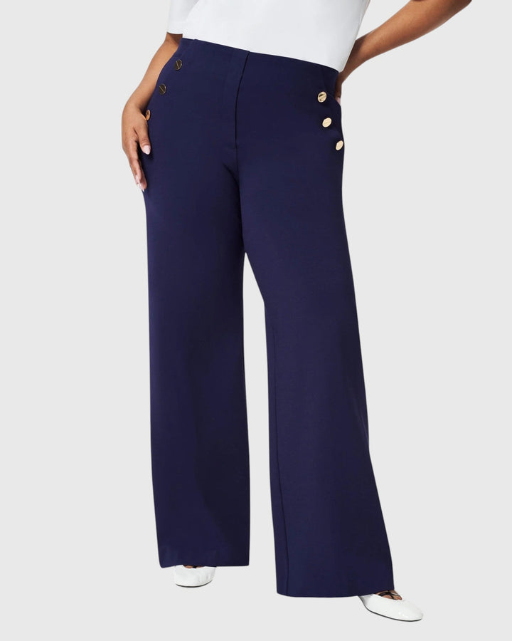 Evanya™ | Hoge Taille Wijde Broek