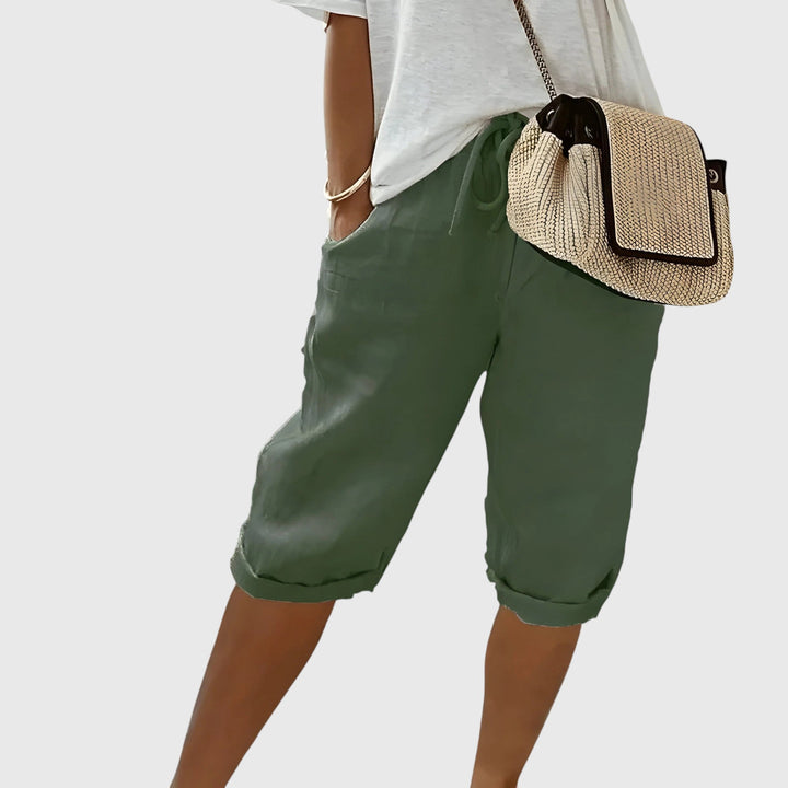 Evanya™ | Korte Linnen Broek