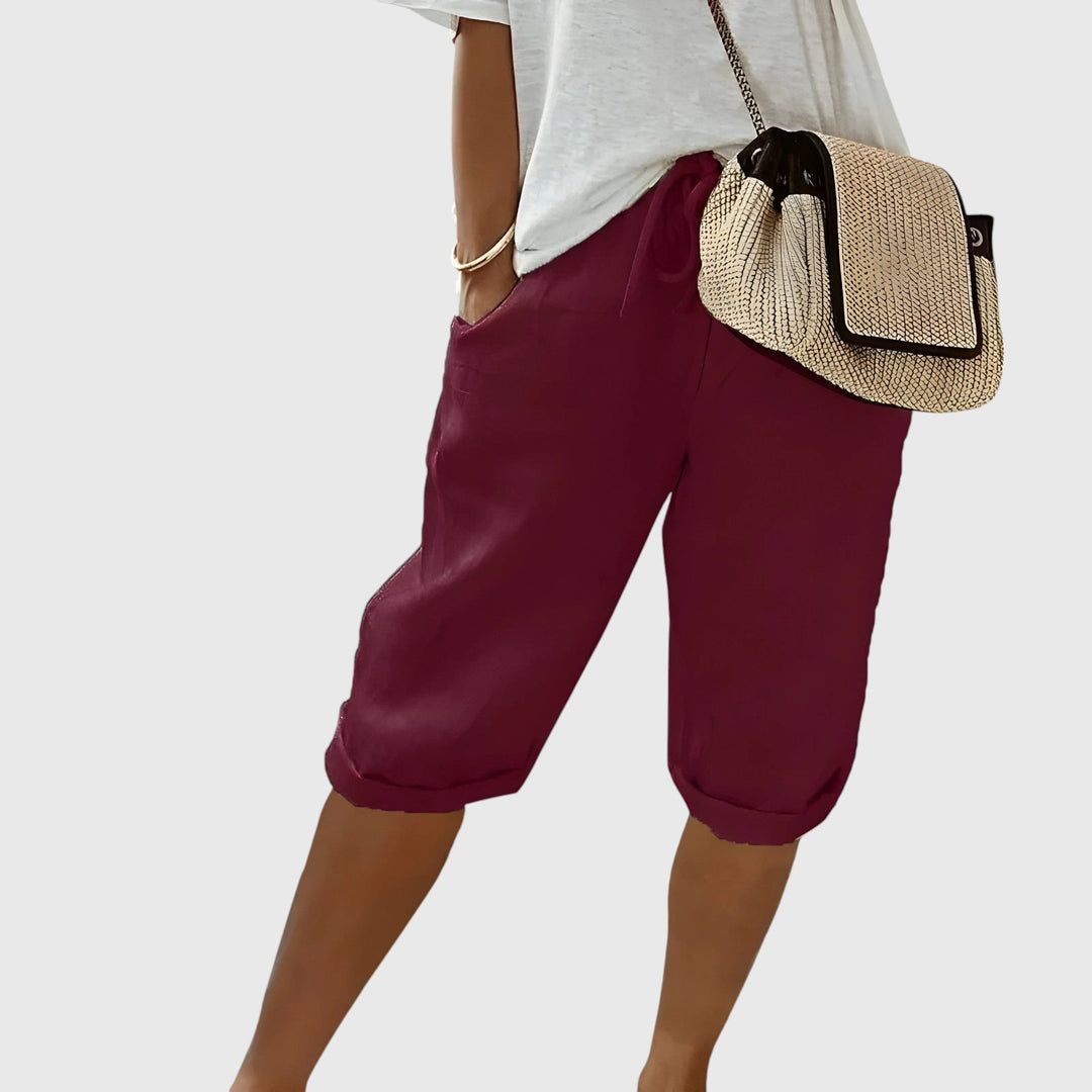 Evanya™ | Korte Linnen Broek