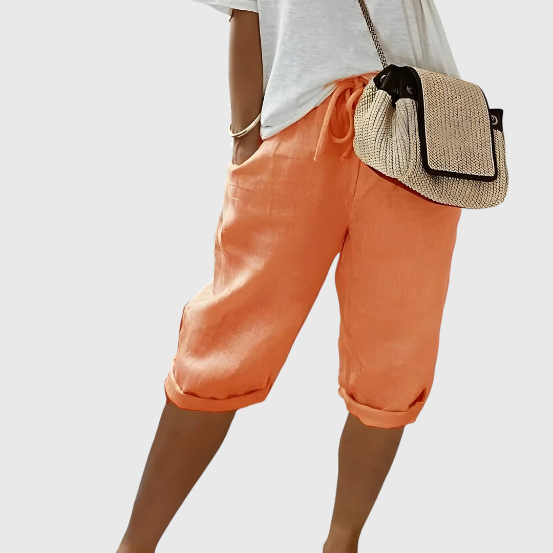 Evanya™ | Korte Linnen Broek
