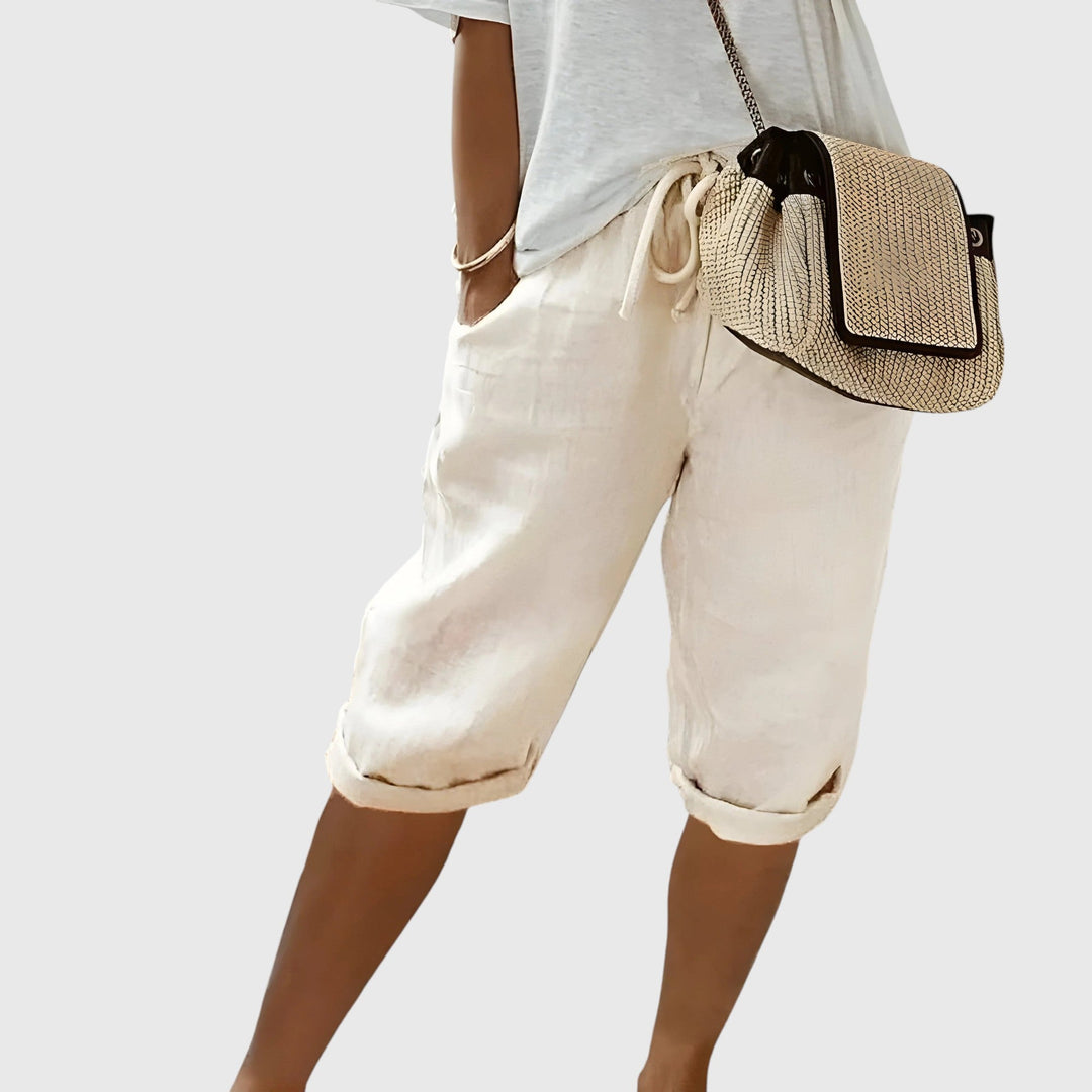Evanya™ | Korte Linnen Broek