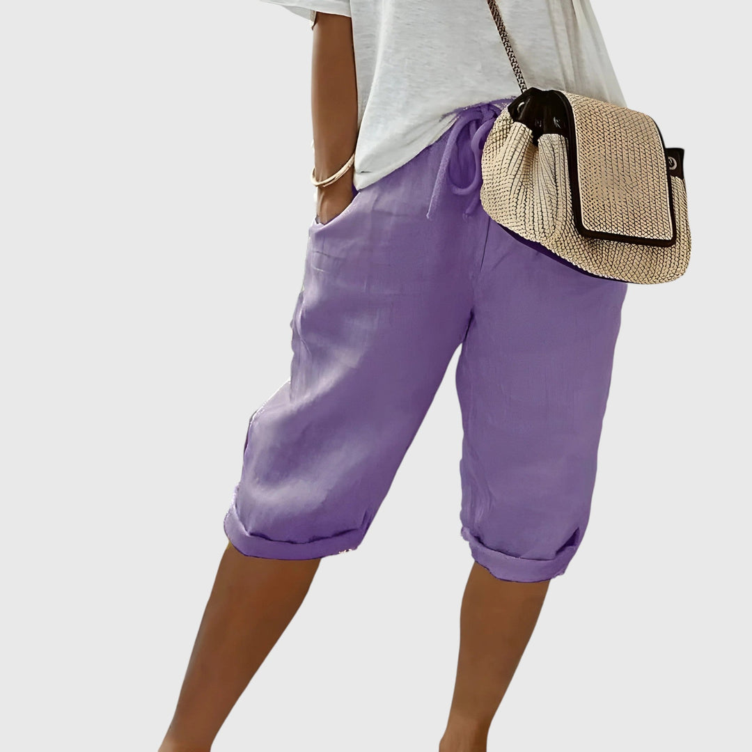 Evanya™ | Korte Linnen Broek