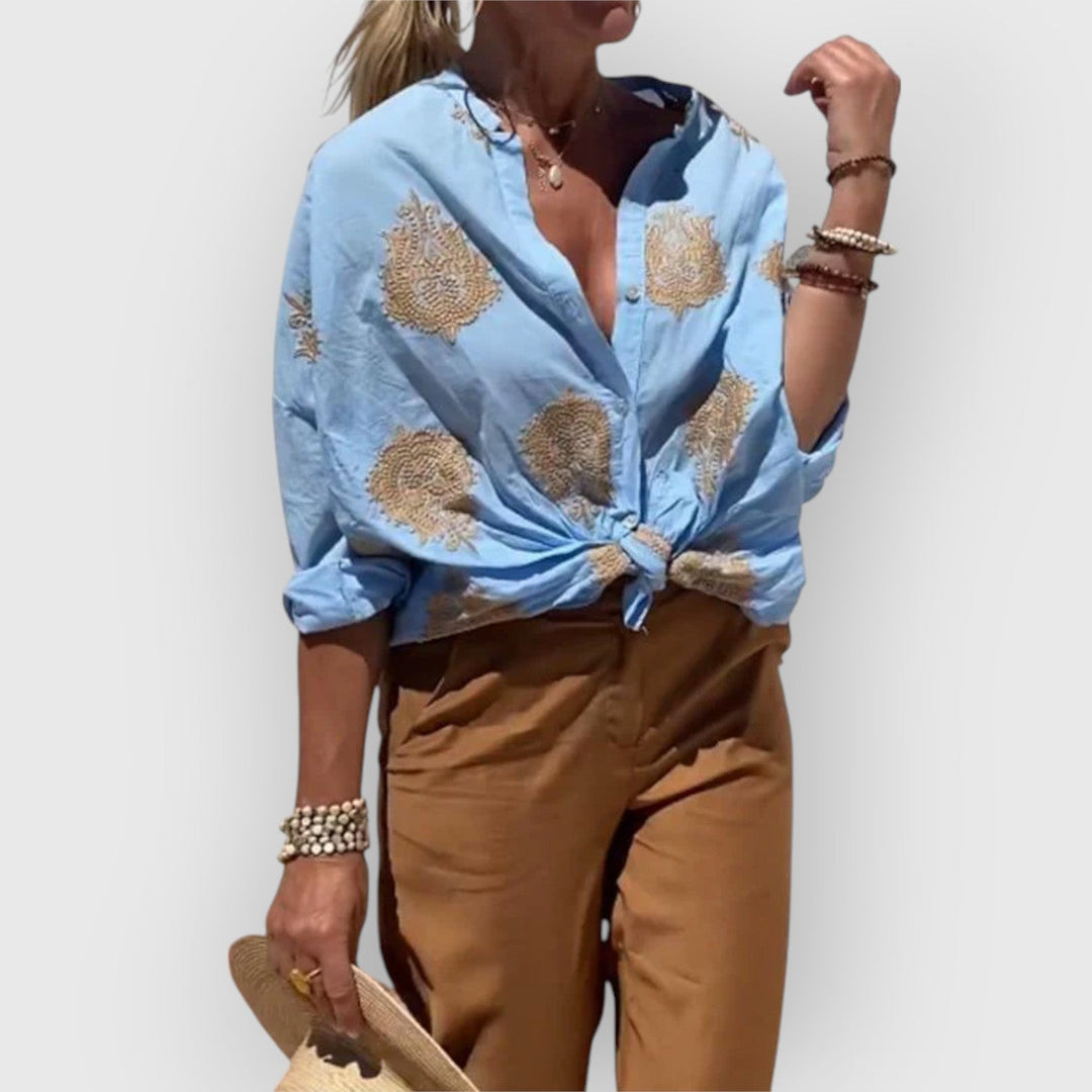 Evanya™ | Blouse Met Print