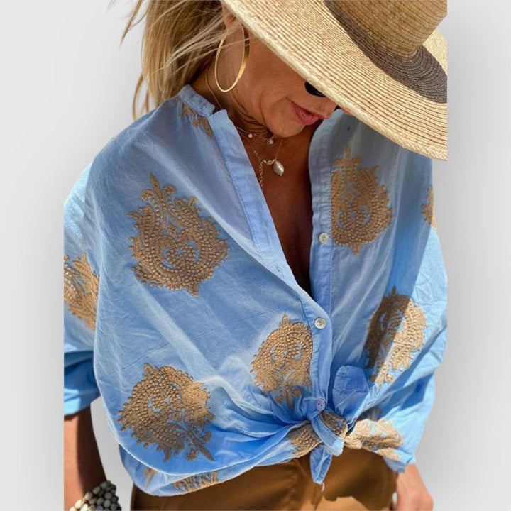 Evanya™ | Blouse Met Print