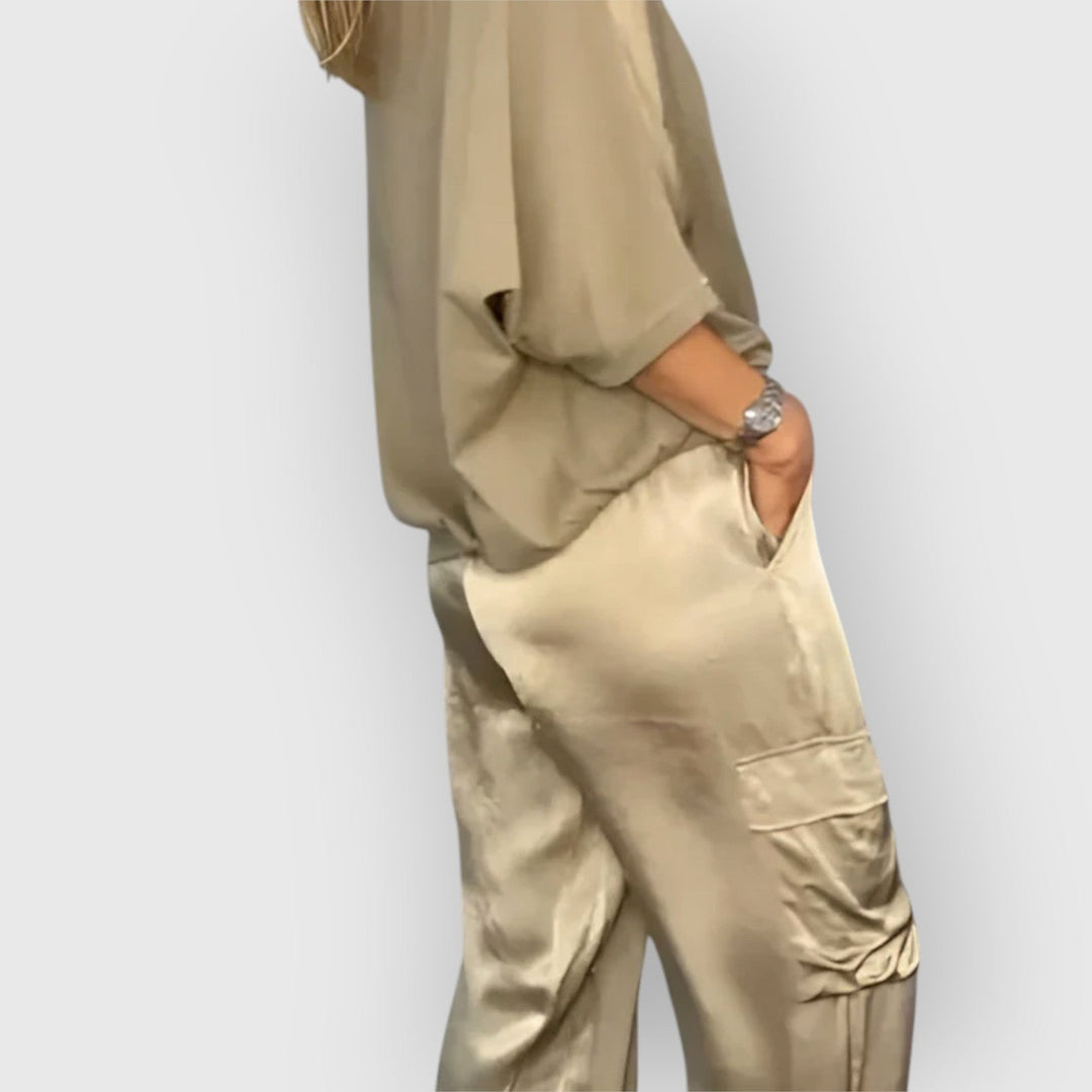 Evanya™ | Elegante Broek En Blouse Set