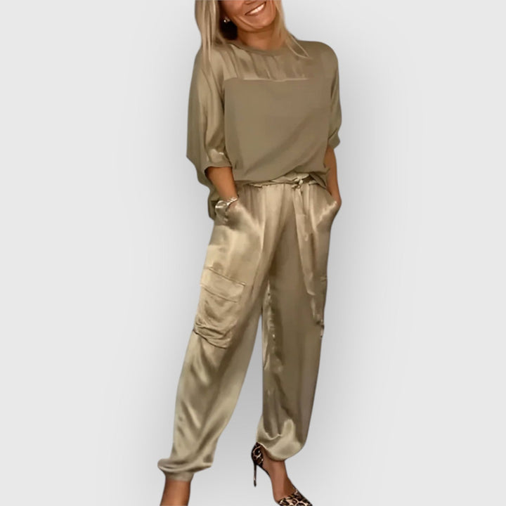 Evanya™ | Elegante Broek En Blouse Set