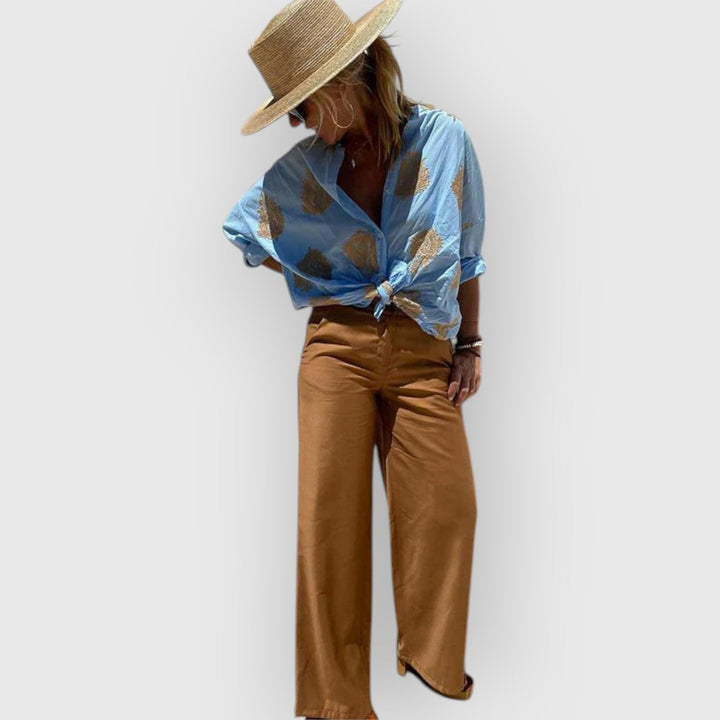 Evanya™ | Blouse Met Print