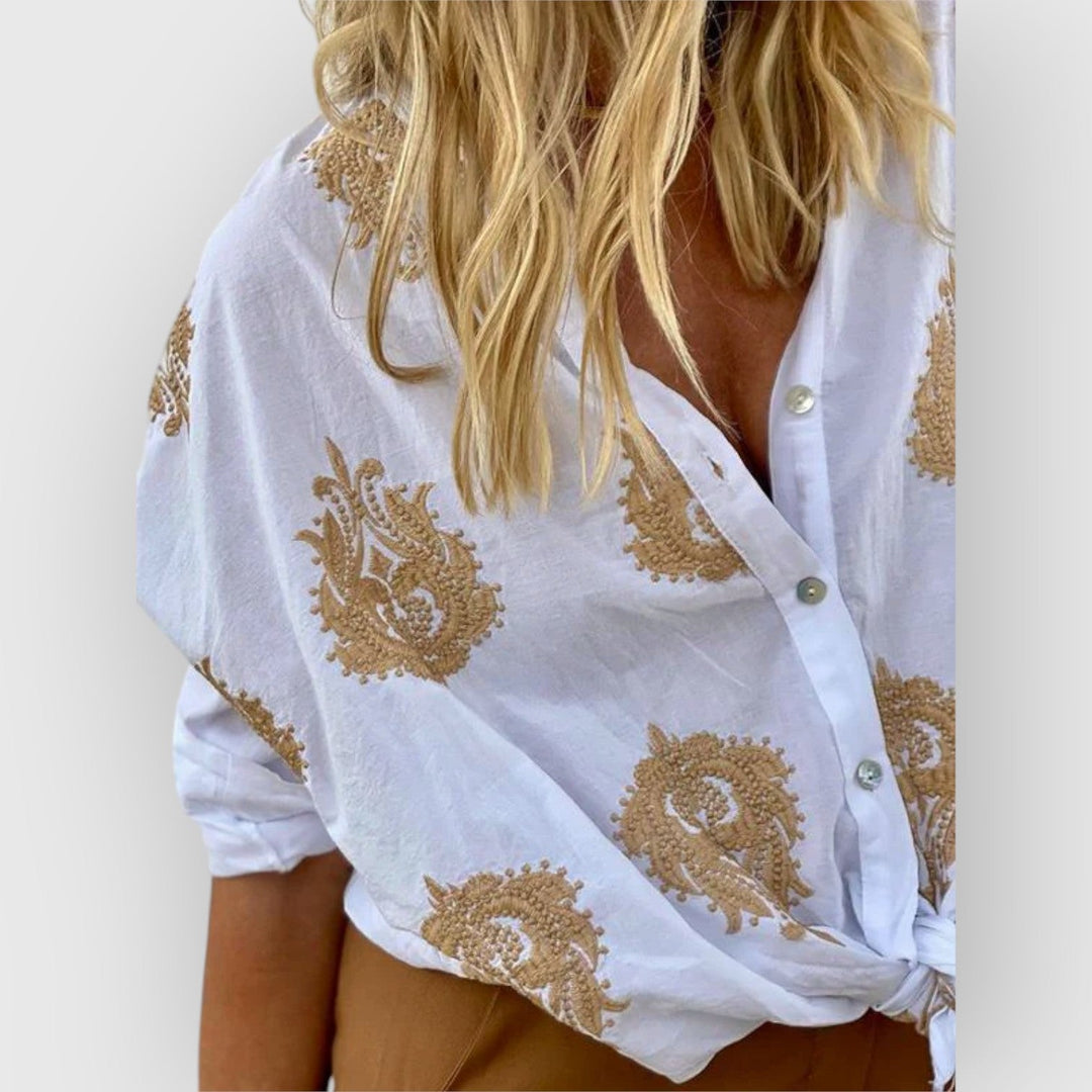 Evanya™ | Blouse Met Print