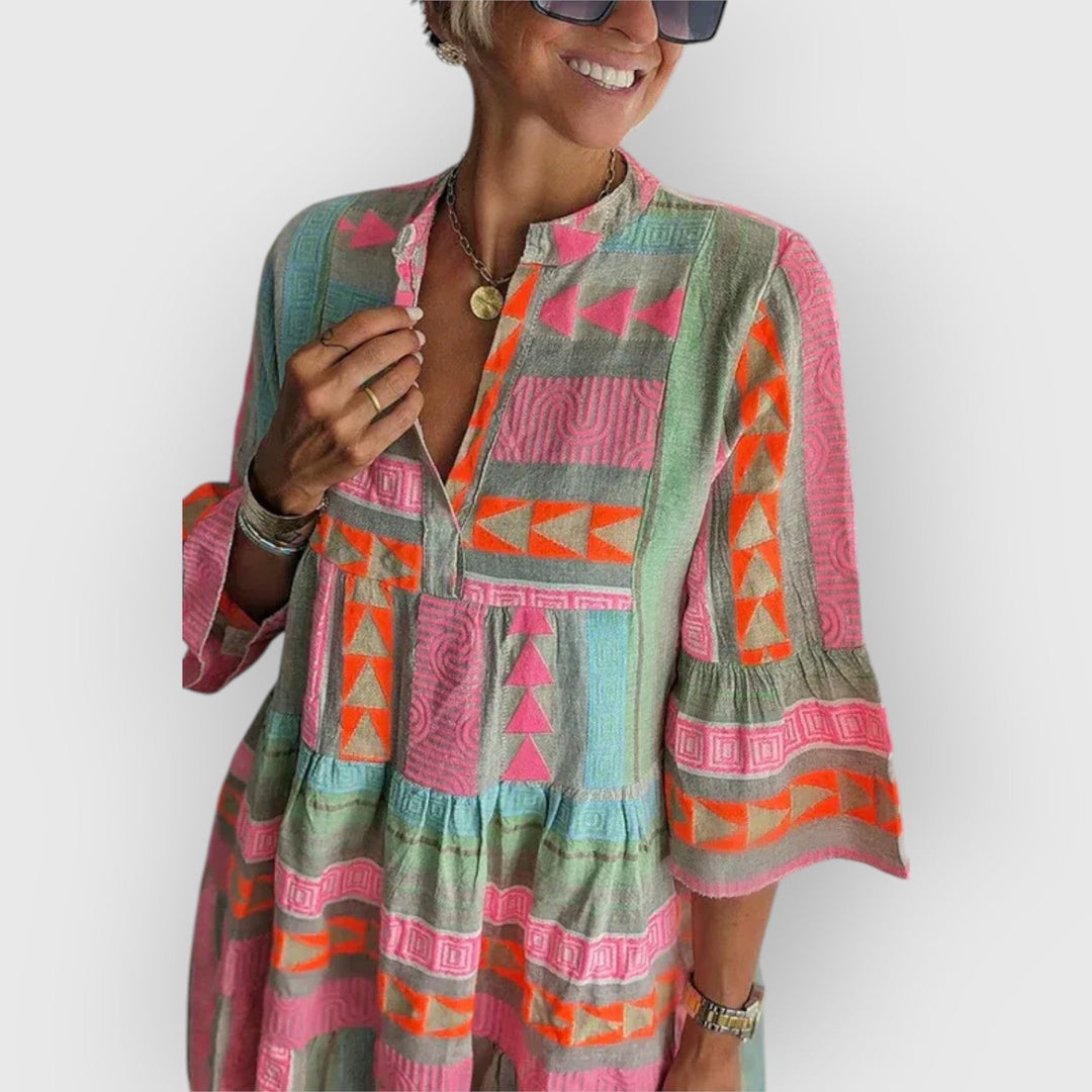 Evanya™ | Boho-Lagen-Swingjurk