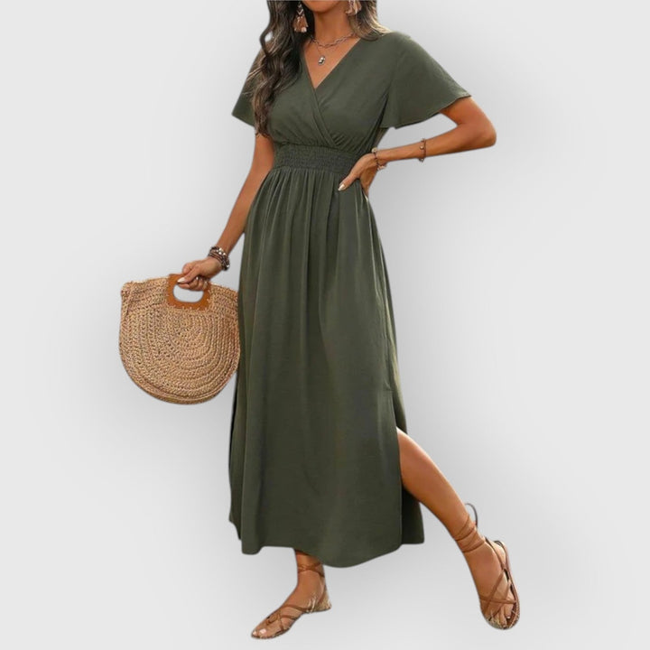 Evanya™ | Boho Jurk Met V-hals