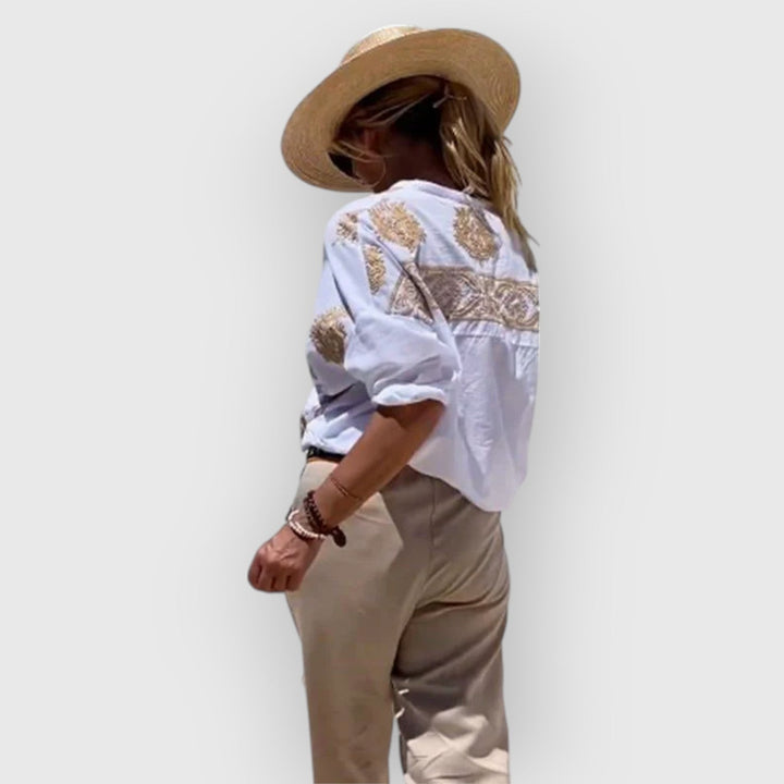 Evanya™ | Blouse Met Print