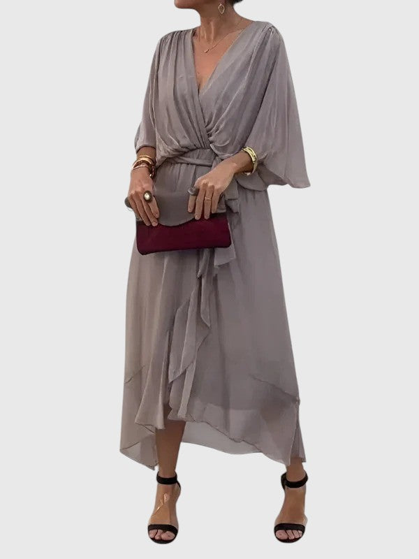 Evanya™ | Chiffon Jurk V-hals