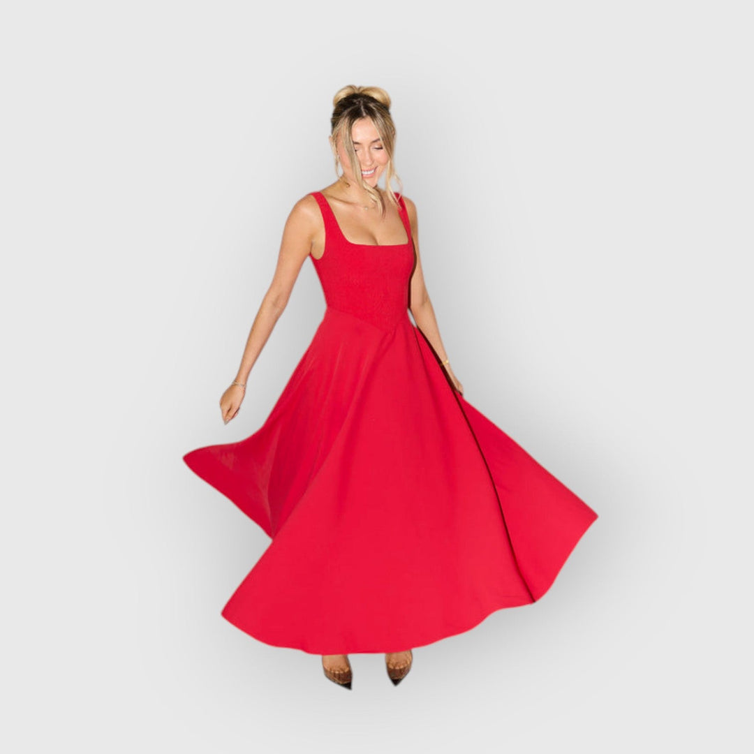 Evanya™ | Tijdloze Midi-Jurk