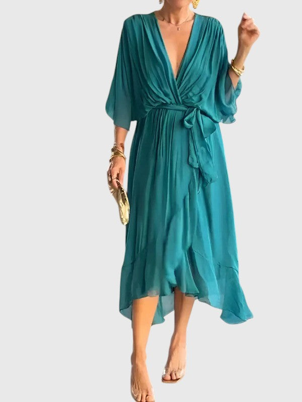 Evanya™ | Chiffon Jurk V-hals