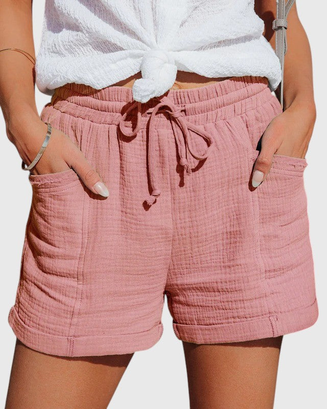 Evanya™ | Linnen Katoenen Shorts