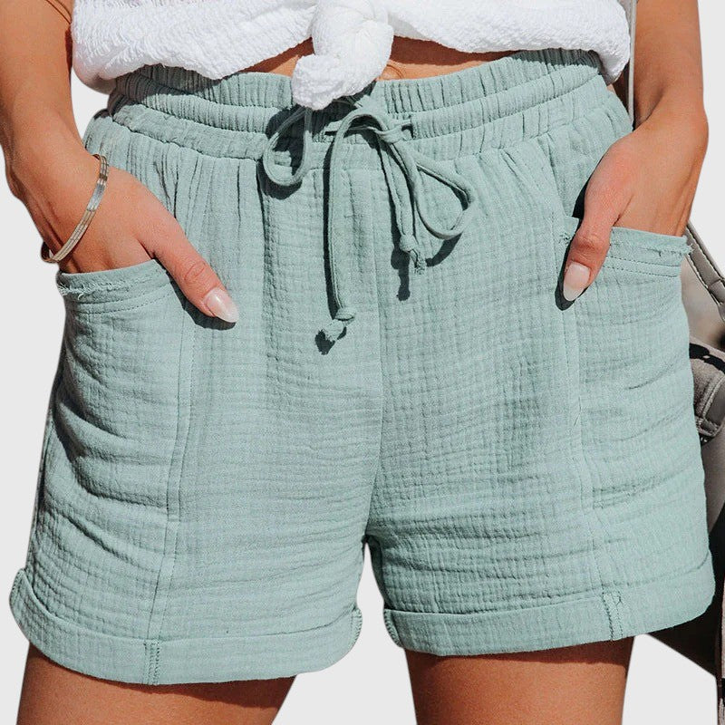 Evanya™ | Linnen Katoenen Shorts